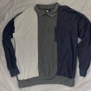 Men’s Blair Colorblock Waffle knit long sleeve Polo